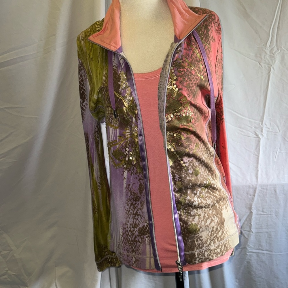 Luisa Cerano art to wear zip up and tank